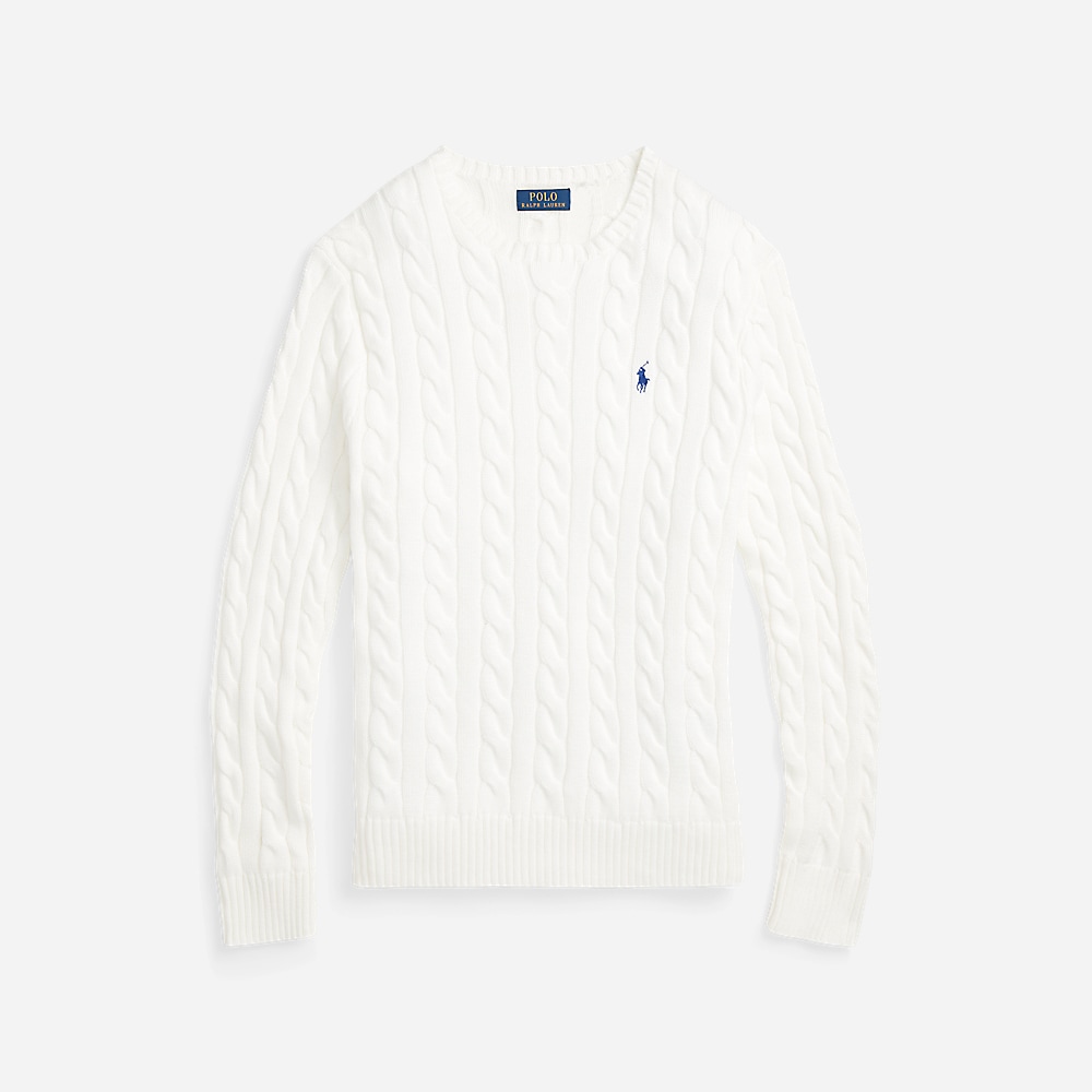 Ls Driver Cn-Long Sleeve-Sweater White
