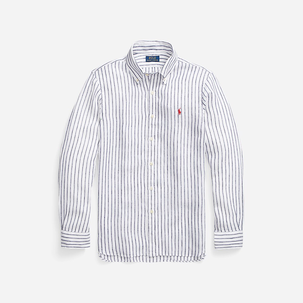 Slhbdppcs-Long Sleeve-Sport Shirt 5137d White/New Classic Navy