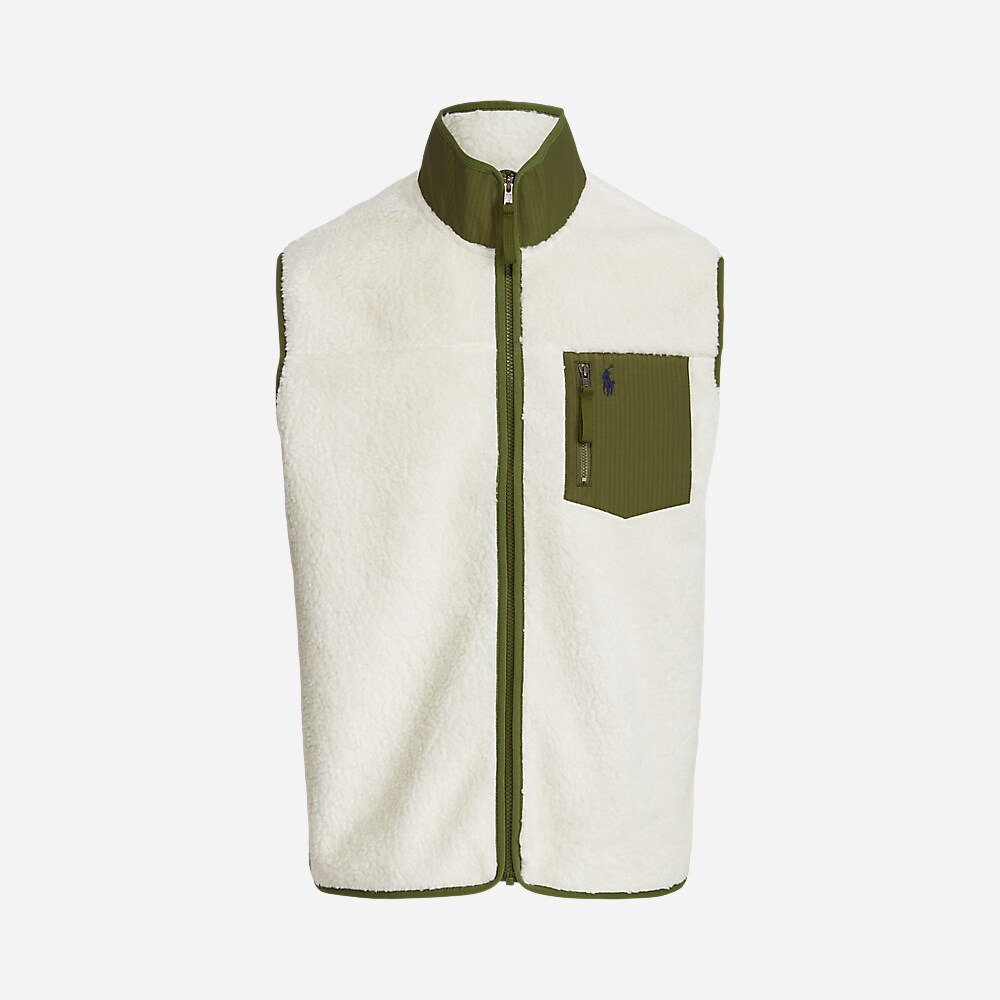 Fzvestm4-Sleeveless-Full Zip Cream