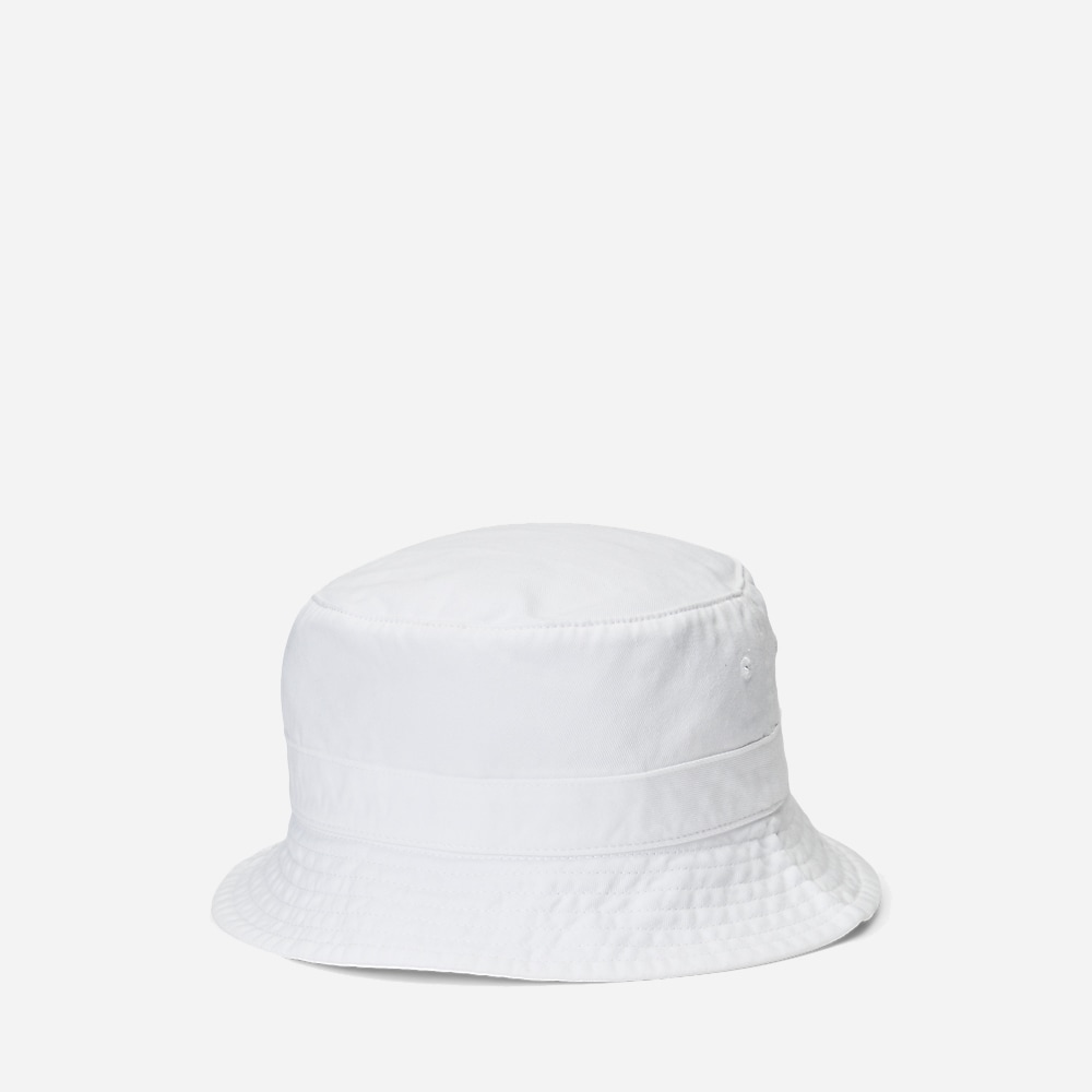 Loft Bucket-Bucket-Hat White