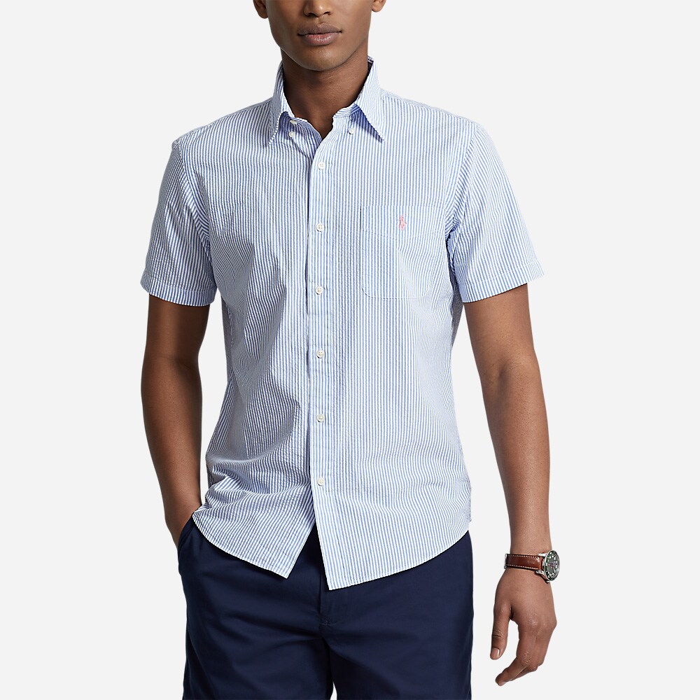 Cubdpppksspr-Short Sleeve-Sport Shirt 2604c Light Blue/White