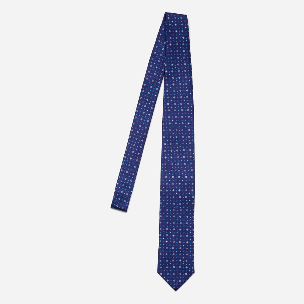 Tie 8 1 Blue Flower