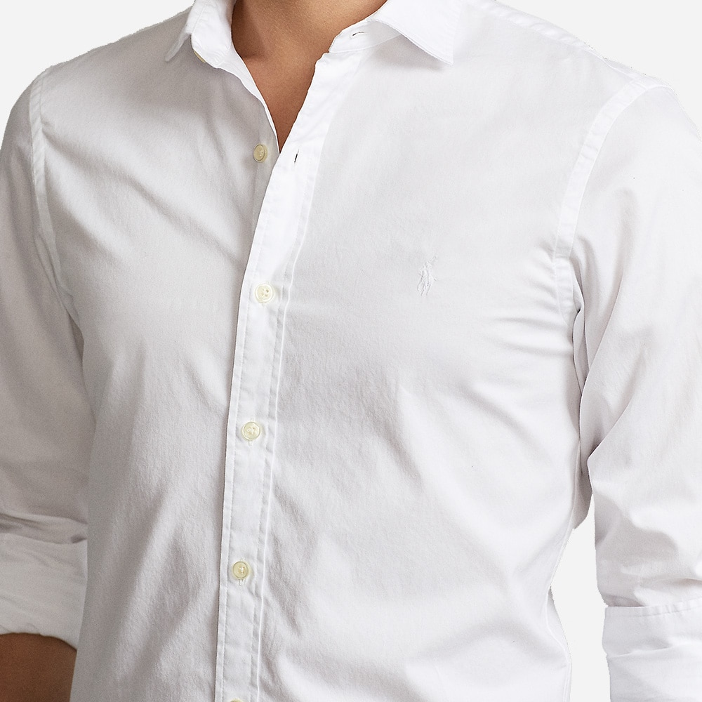Slestppcs-Long Sleeve-Sport Shirt White