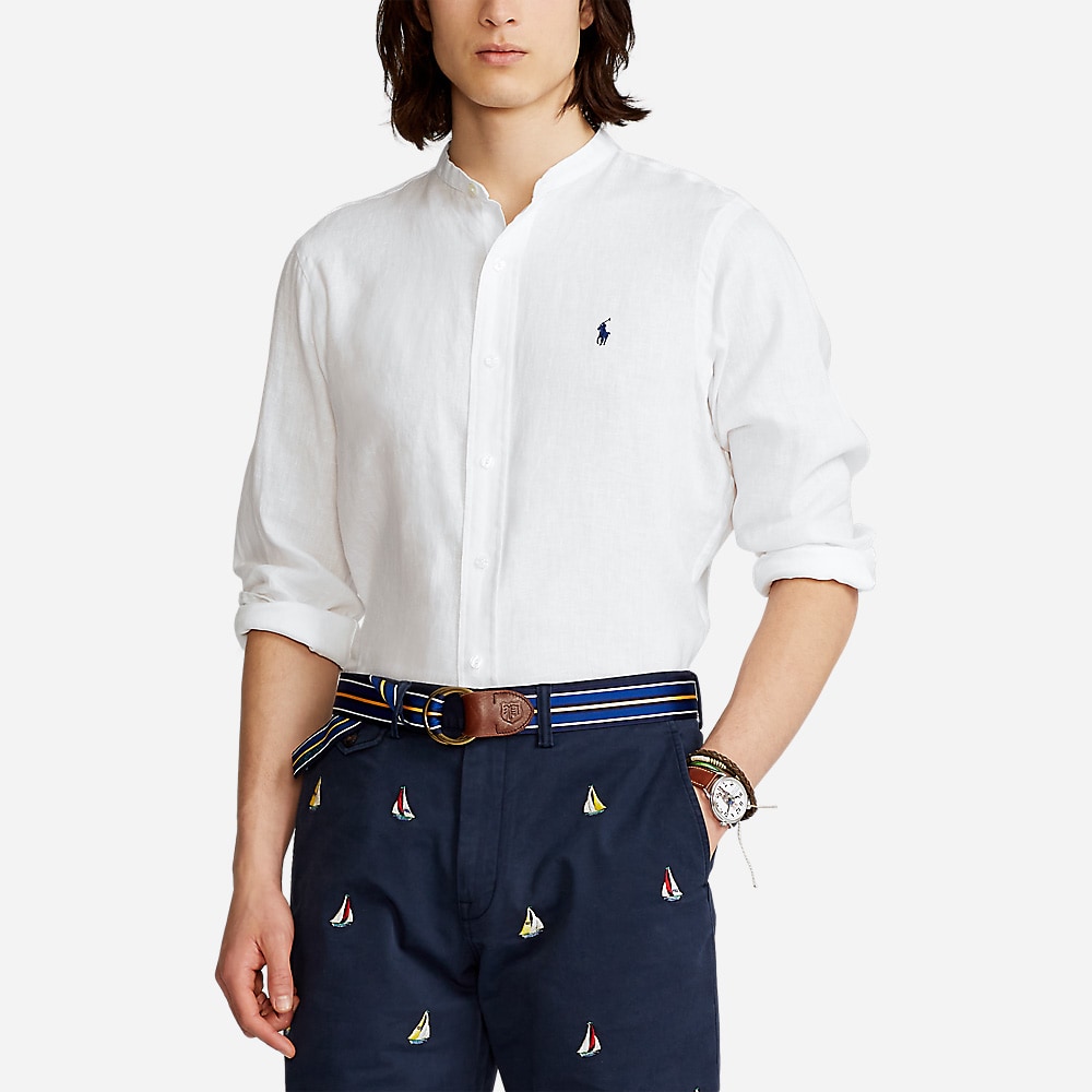 Slpsbbndppcs-Long Sleeve-Sport Shirt White