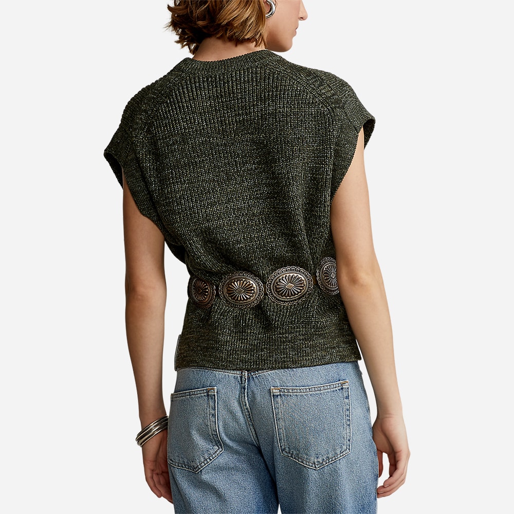 Sl Po-Sleeveless-Pullover New Olive