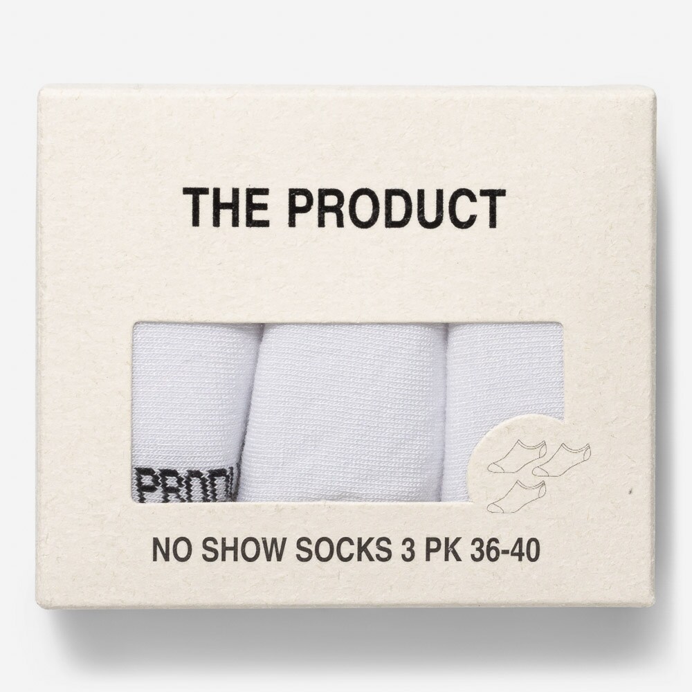 Socks 3-Pack Noshow 3-Pack Box 10 White X3