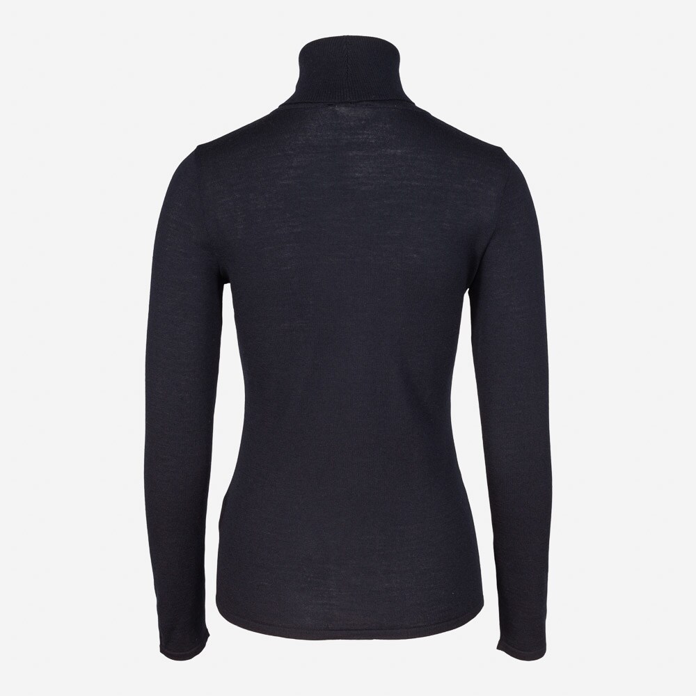 Wmn Merino Polo, 88 Dk Blue