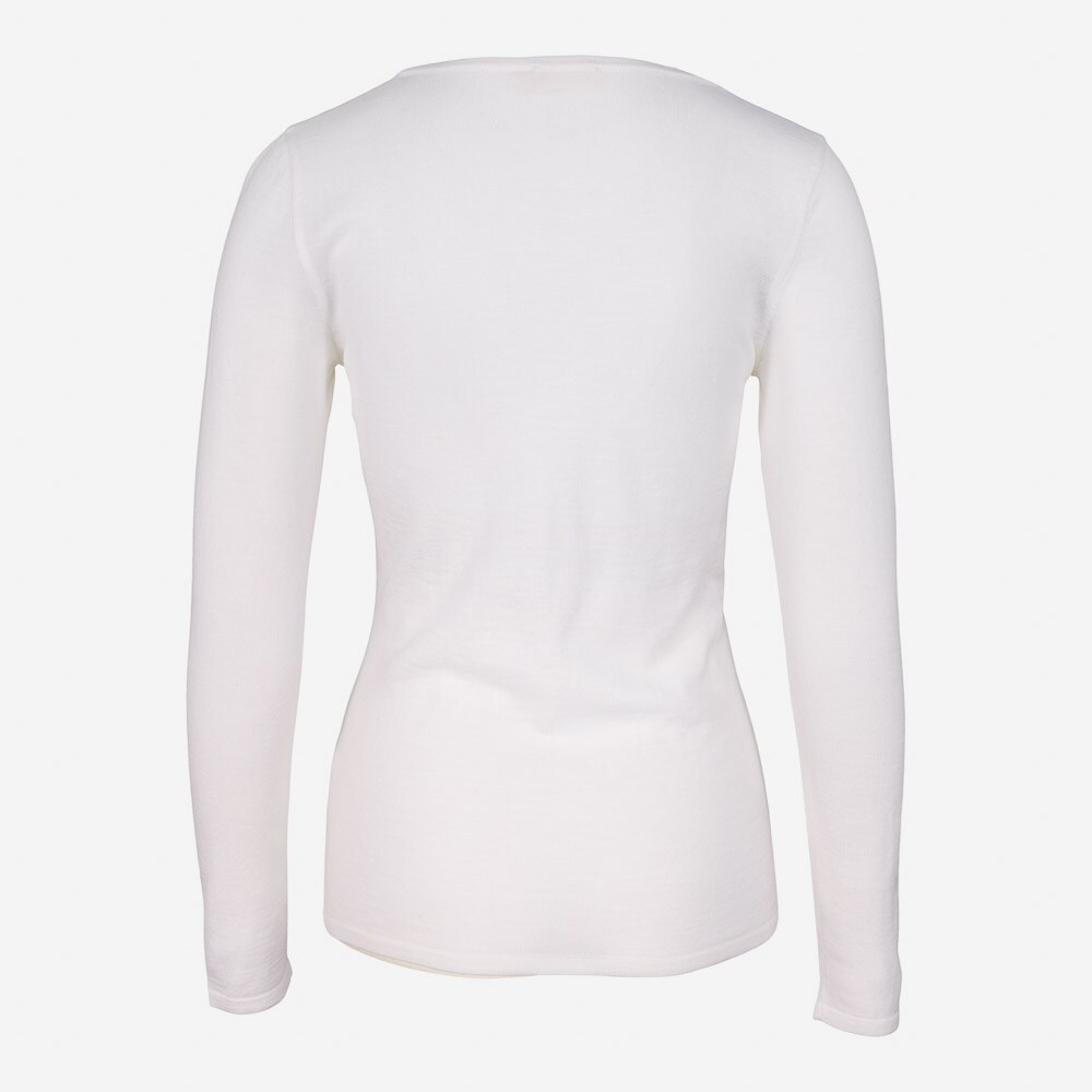 Wmn Merino Longsleev 11 Off White