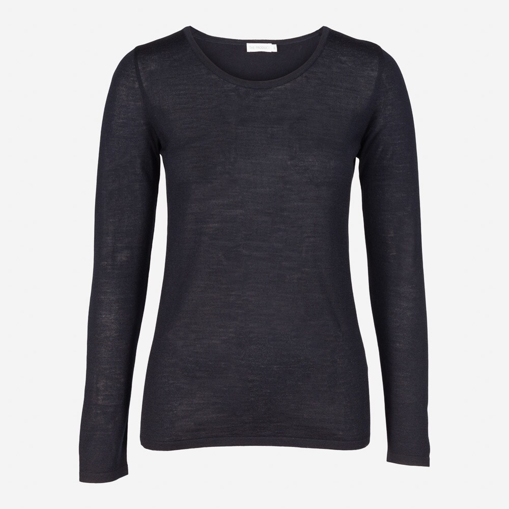 Wmn Merino Longsleev 88 Dk Blue