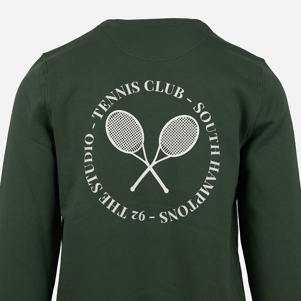 Tennis Sweatshirt White/Green