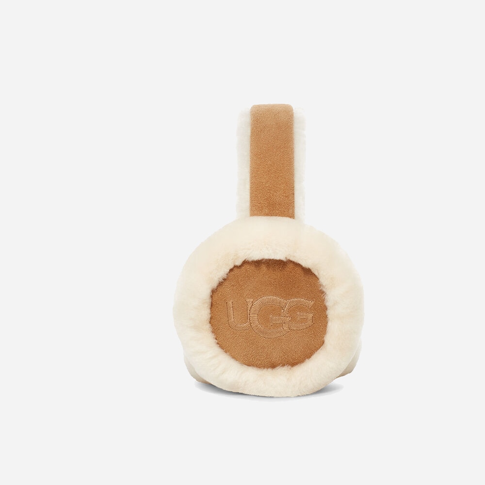 W Emb Logo Earmuff - Chestnut