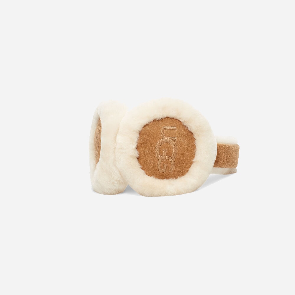 W Emb Logo Earmuff - Chestnut