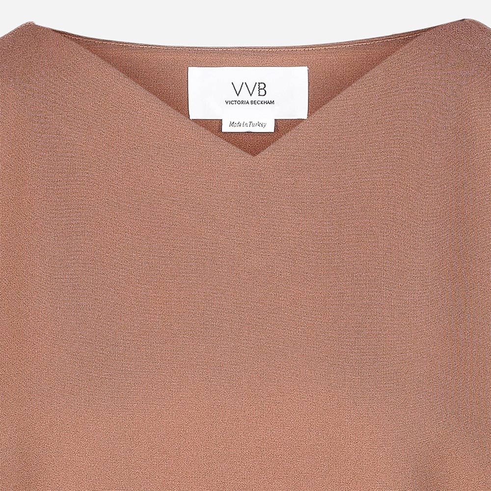 Cropped Ponti Sweatshirt Cinnamon Brown
